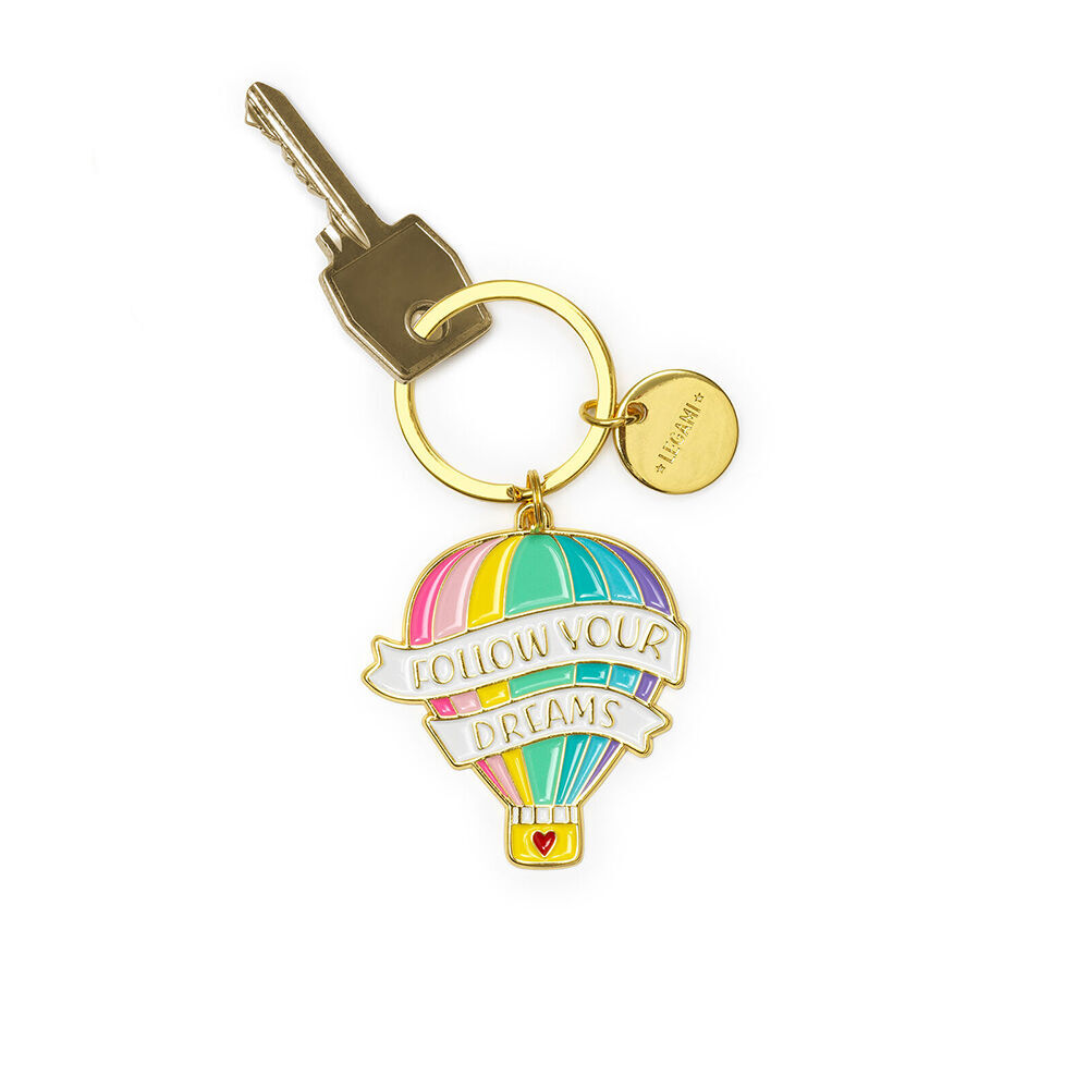 2PK Legami What A Key Ring Enamel Keyring Charm Bag Accessories Air Balloon