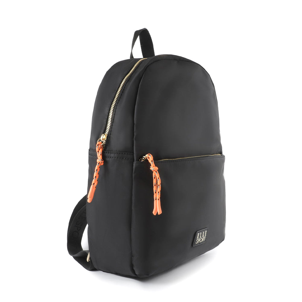 Elle Women's Backpack Bag w/ Contrast Detail 18x23x41cm Black