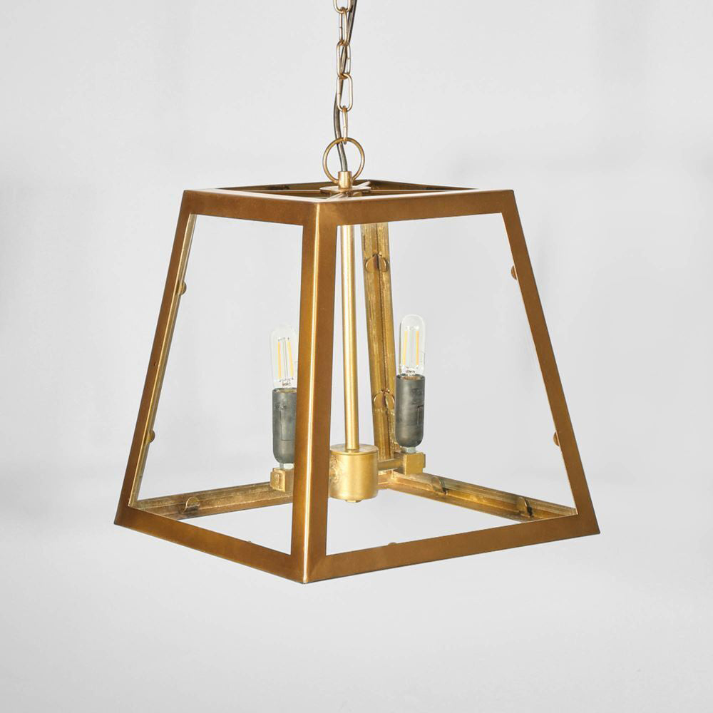 Belle Watson Iron Ceiling Pendant Light 32cm - Brass