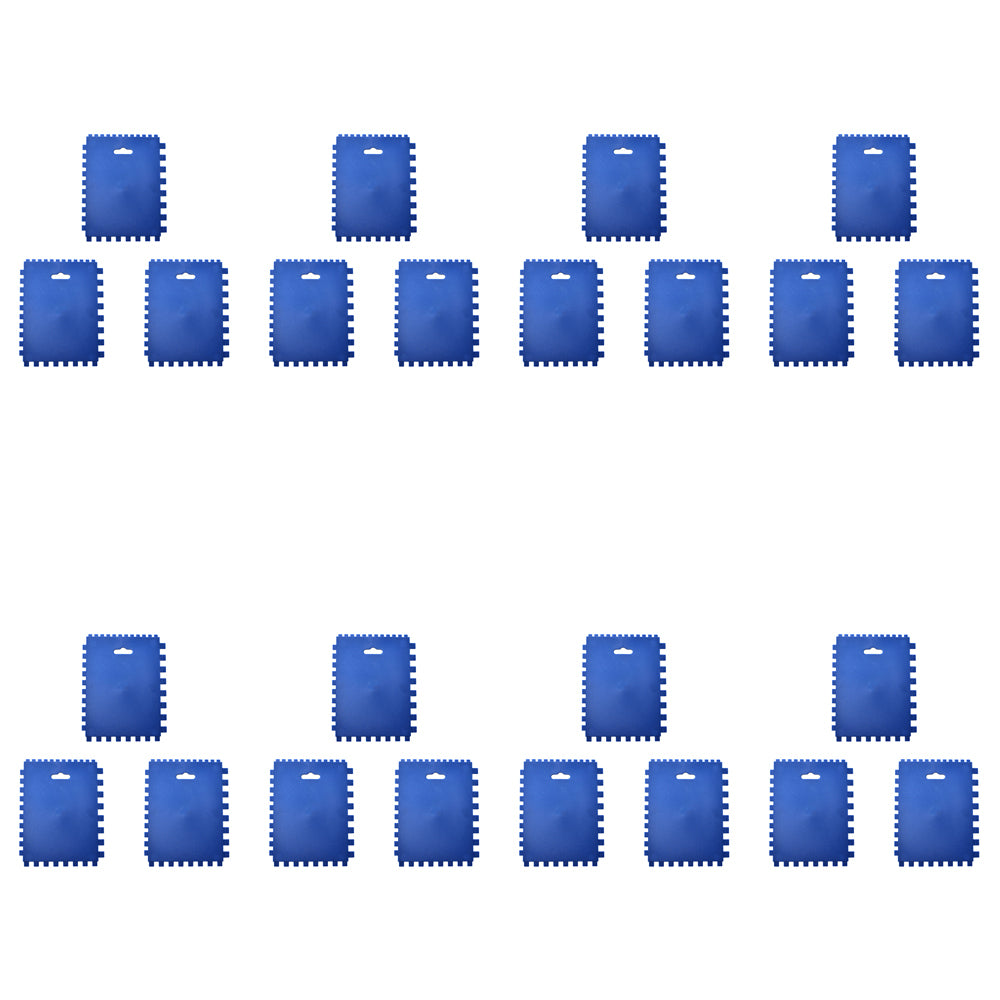 24PK Spear & Jackson Multi-Notched Adhesive Spreader Plastic 180mm - Blue