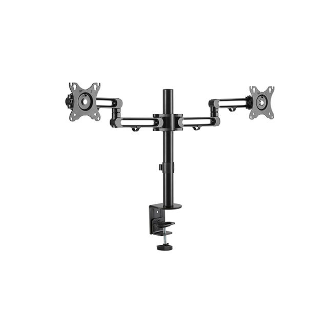 Ergovida Aluminium Dual Monitor Arm Mount Stand - Black