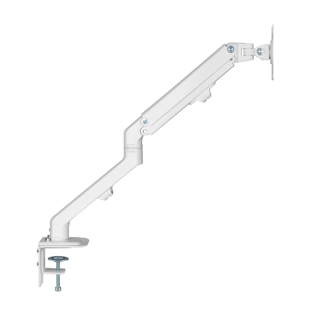 Ergovida Aluminium Slim Single Monitor Mount Stand - White