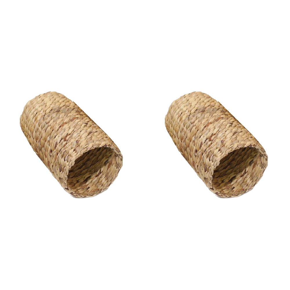 2PK Rosewood Wooden Play/Sleep/Chew Hyacinth Tunnel Hamster/Rabbit Pet Toy S Natural