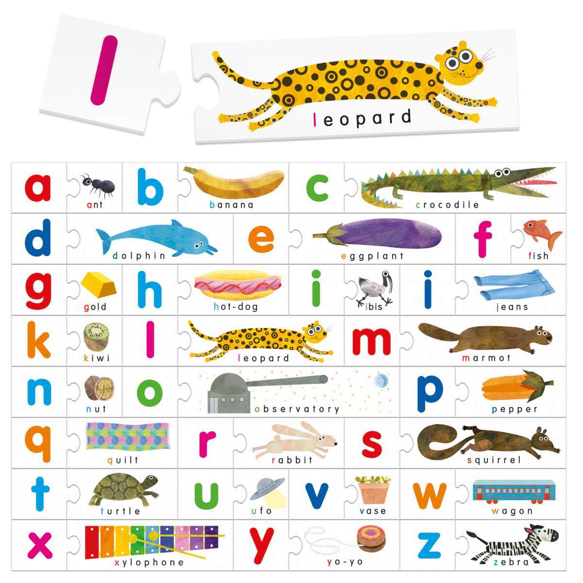 Headu Montessori Touch ABC Alphabet Puzzle Kids Game 3-6y