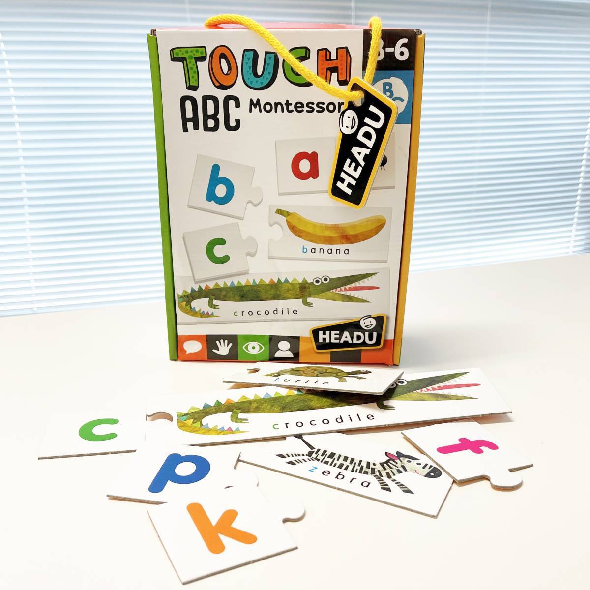 Headu Montessori Touch ABC Alphabet Puzzle Kids Game 3-6y