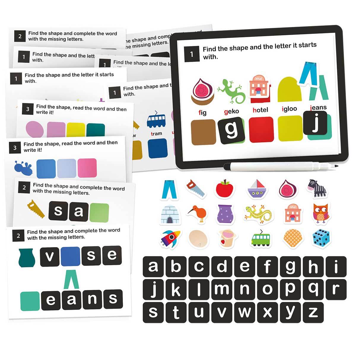 Headu Read & Write Magnetic Lab Kids Educational Activity Kit 3-6y
