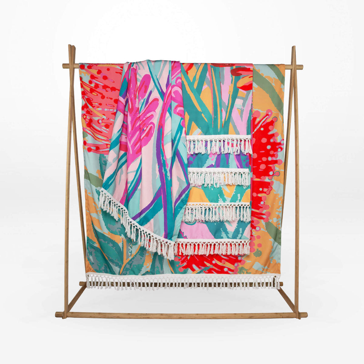 Rayell All in Bloom Light 130x170cm Canvas Throw Blanket