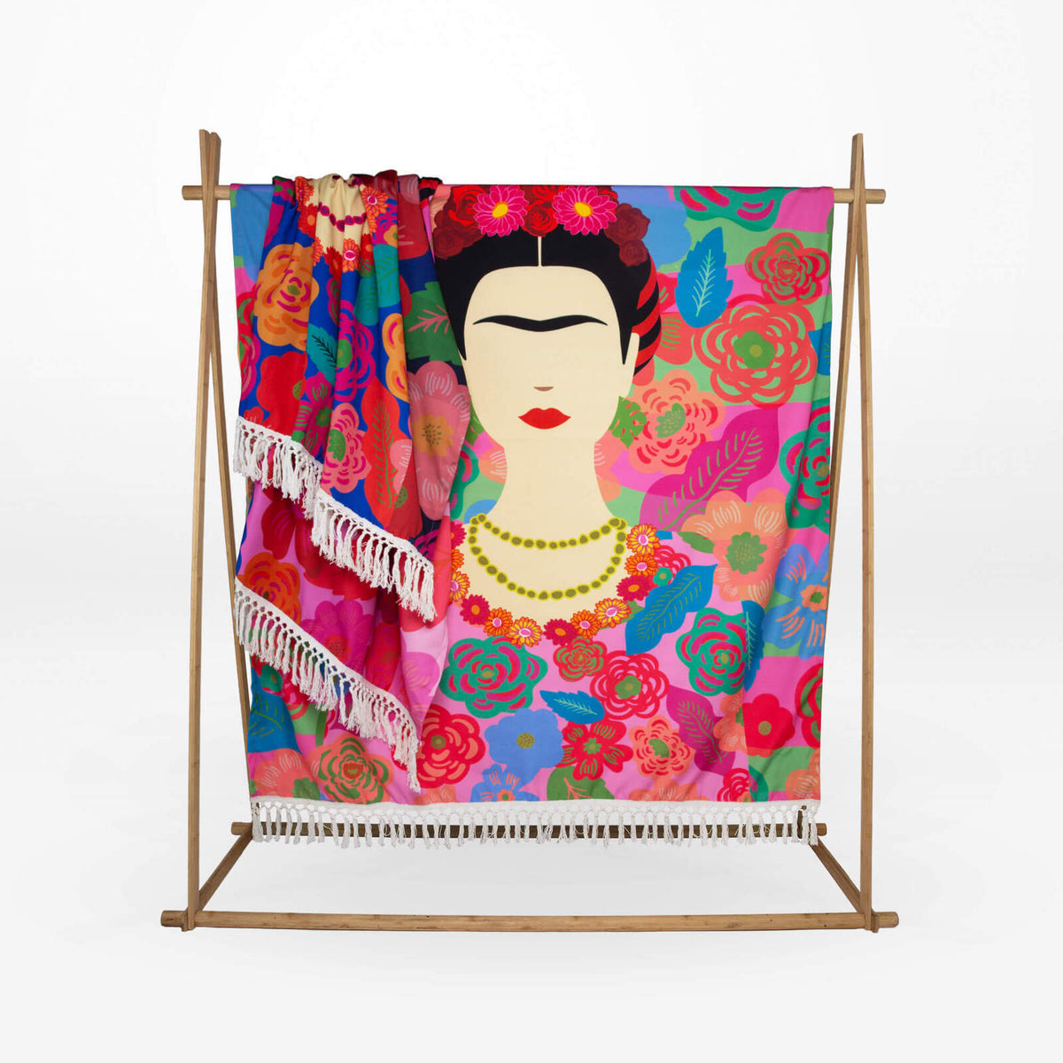 Rayell Kahlo 130x170cm Canvas Throw Blanket - Dark