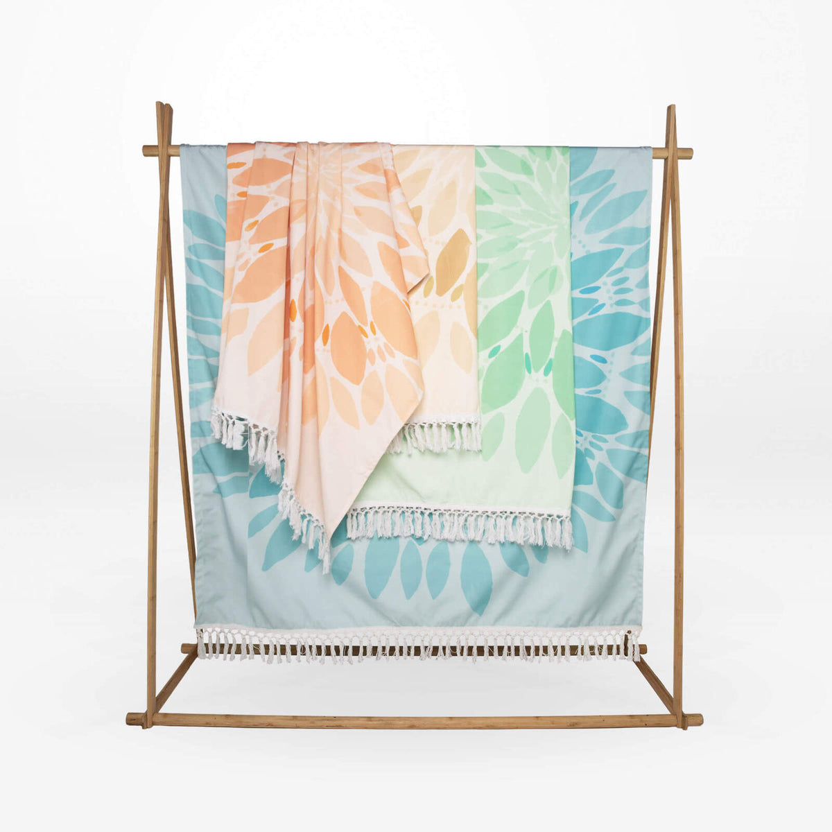 Rayell Kaleidoscope Canvas 130x170cm Throw Blanket - Brown