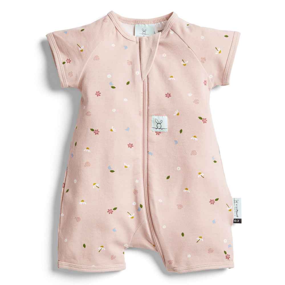 Ergopouch Baby Layers Short Sleeve Tog 0.2 Size 3-6 Months Daisies