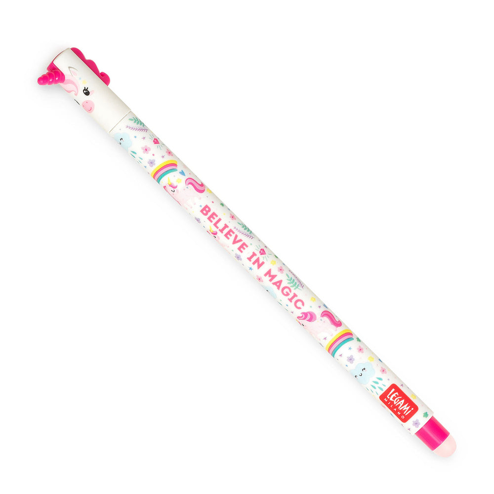 8PK Legami Erasable Gel Pen Writing Stationery Unicorn - Pink Ink