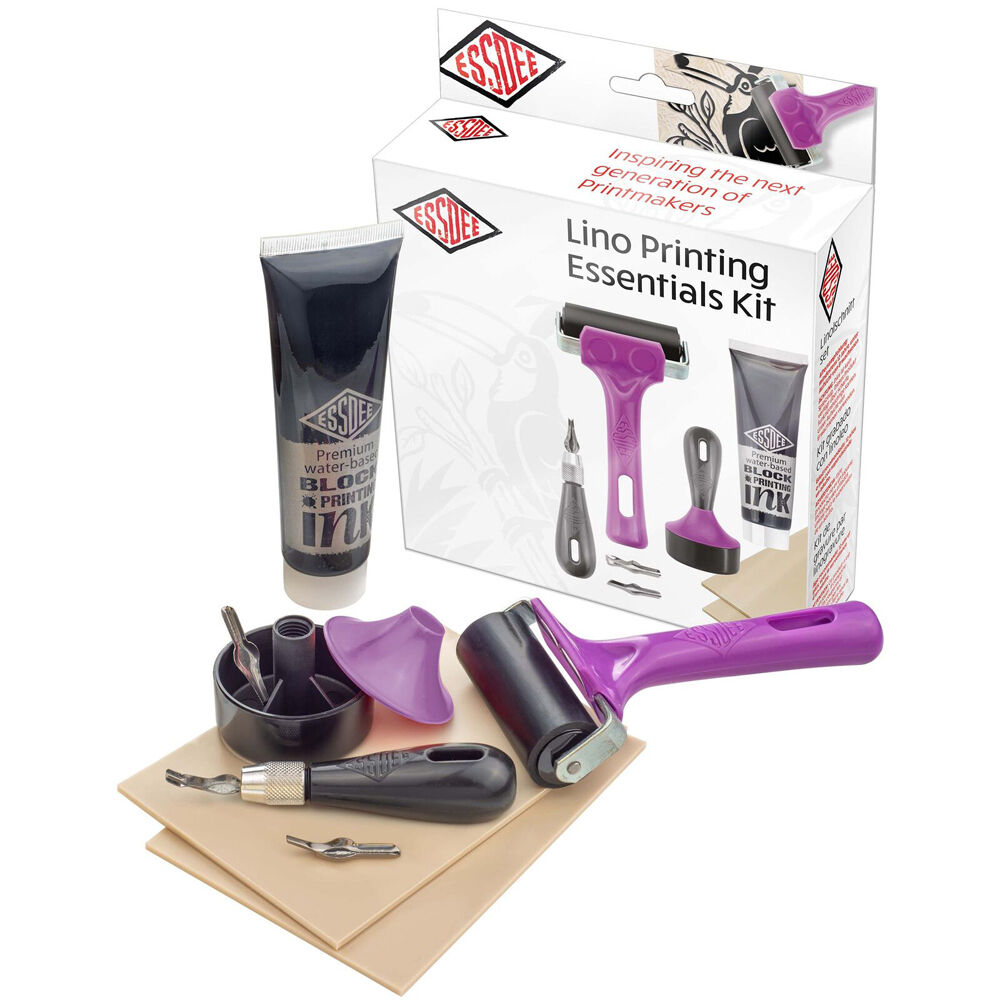 Essdee Essentials Water-Based Block Printing Creative Artist Kit Purple