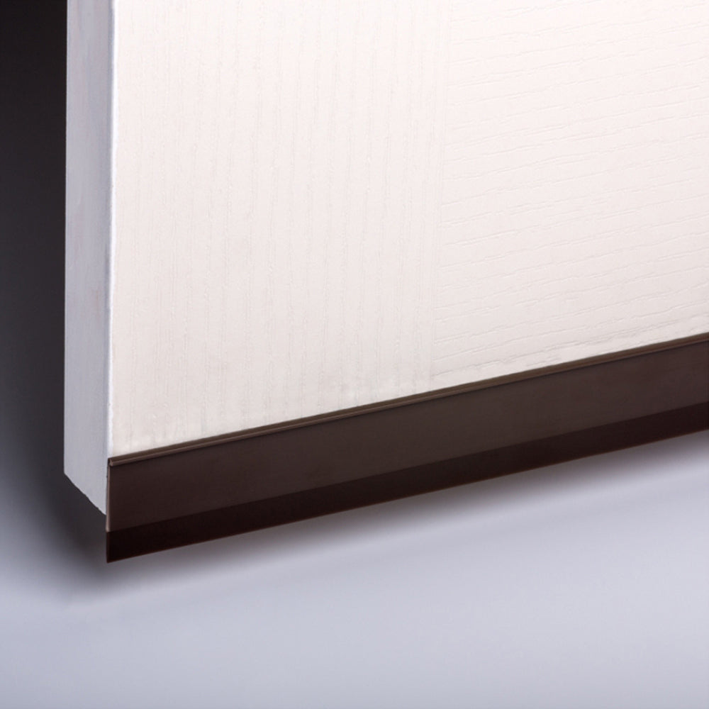 10pc ESP Plastic Door Seal Self Adhesive Brown 915x37mm