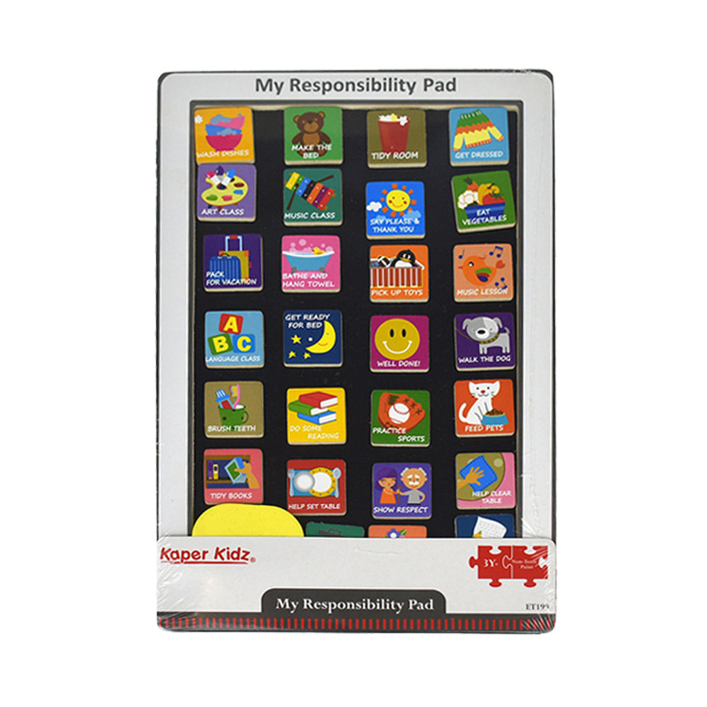 Kaper Kidz 17.5cm My Responsibility Wooden Magnetic Pad 3y+