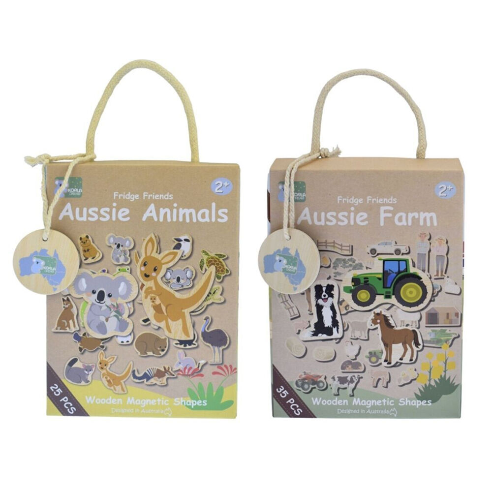 Koala Dream Aussie Animals & Farm Magnetic Fridge Friends Set For 2y+ 60pcs