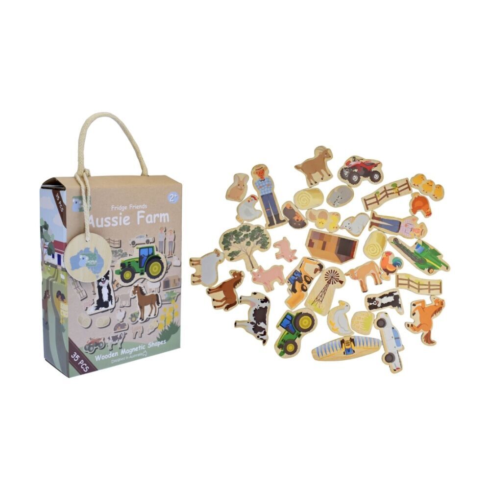 Koala Dream Aussie Animals & Farm Magnetic Fridge Friends Set For 2y+ 60pcs