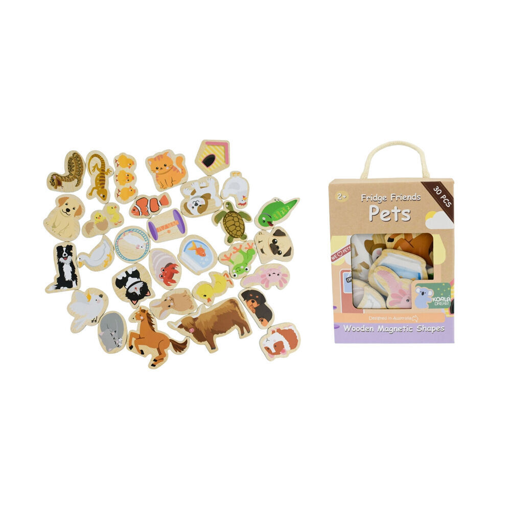 2x 30pc Koala Dream Fridge Friends Pets Wooden Magnets/Toy 2y+