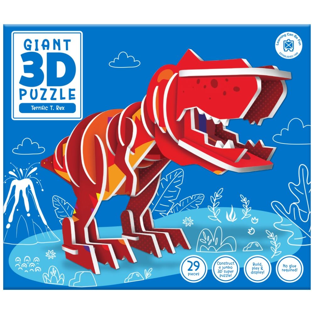 103pc Learning Can Be Fun Giant Kids 3D Puzzles Set Dinosaurs/Butterfly Theme