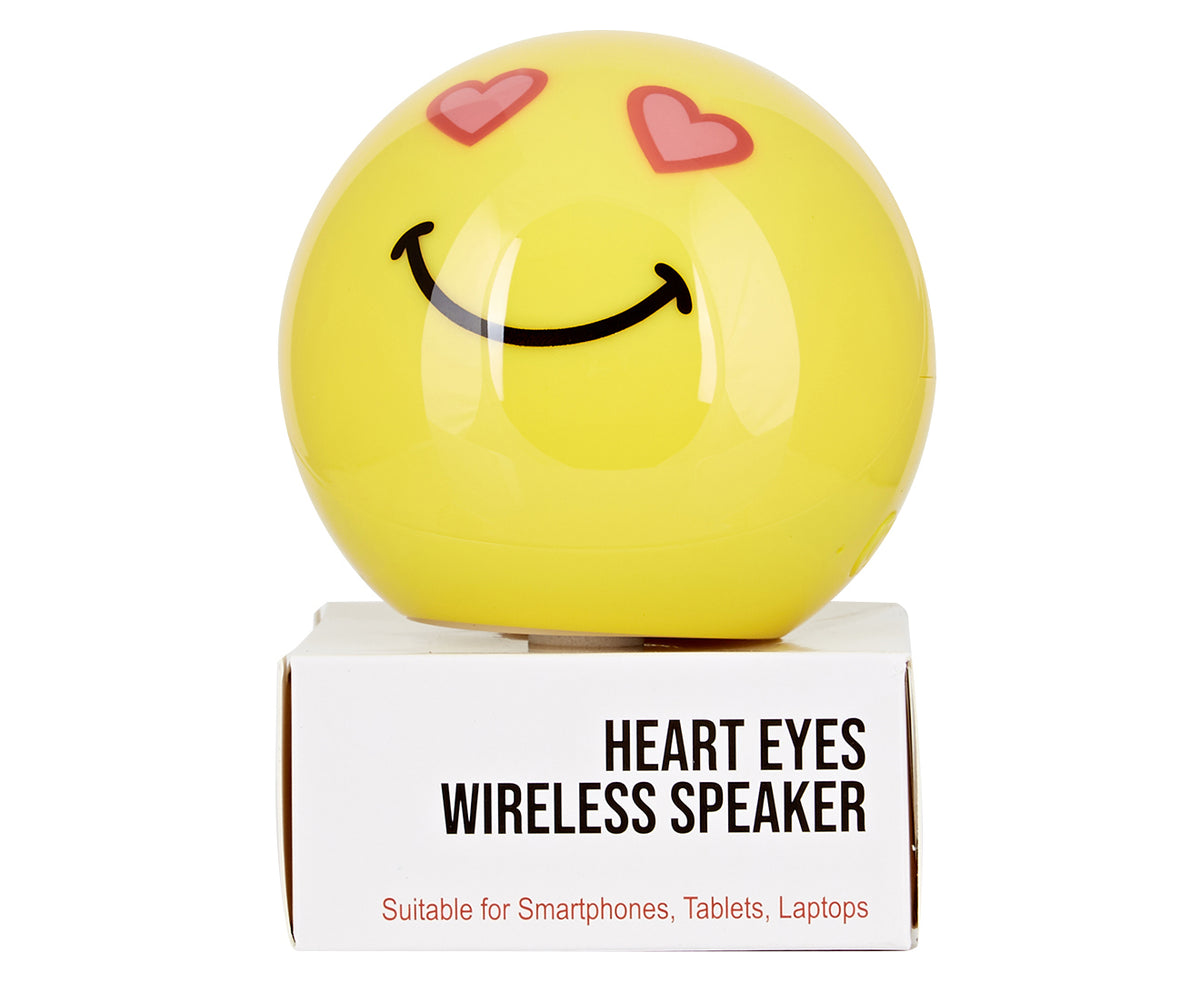Carter Emoticon Bluetooth Speaker - Heart Eyes