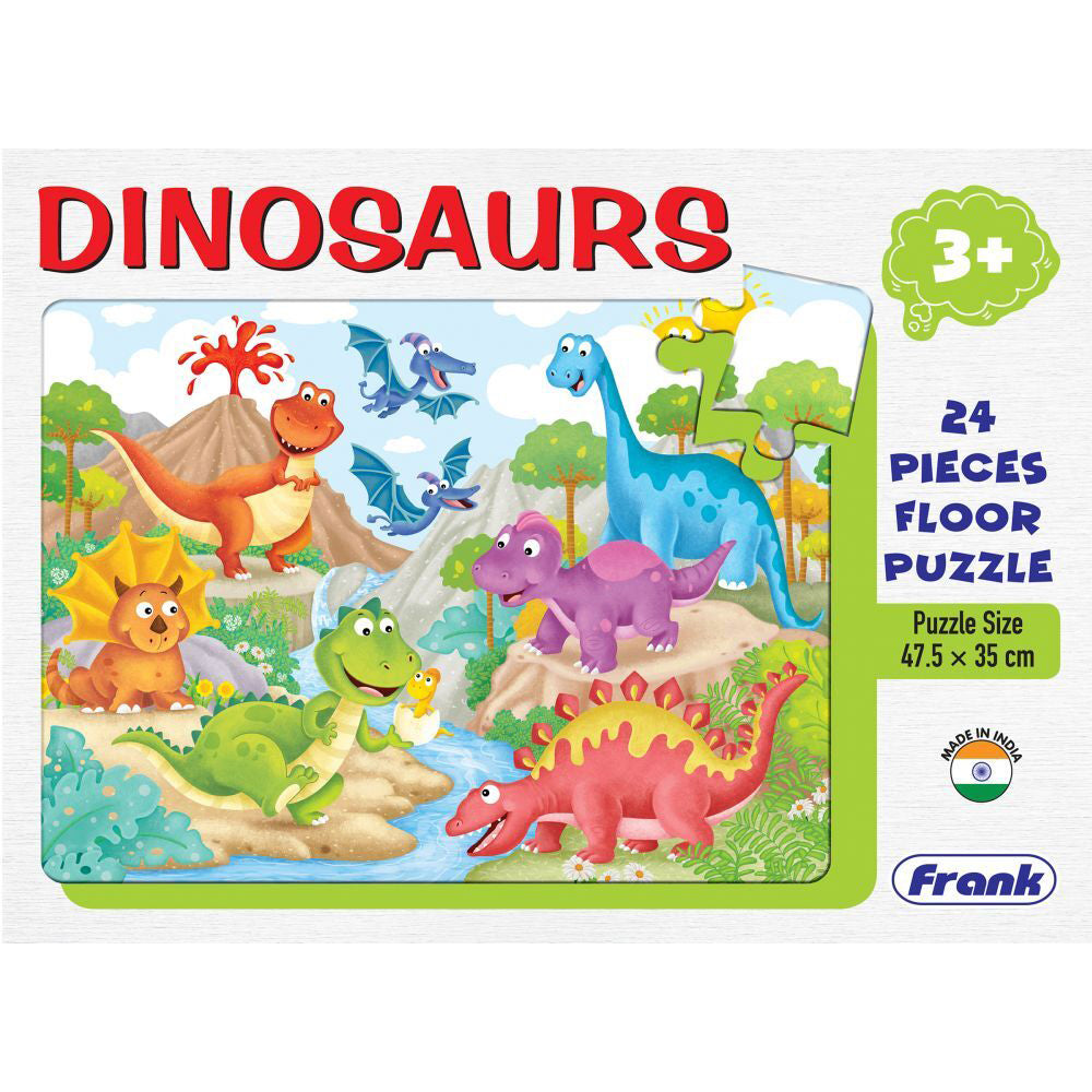 24pc Frank Educational Floor Jigsaw Puzzle Dinosaur 3+