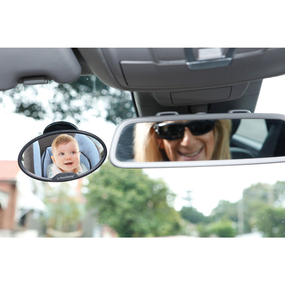 2PK Dreambaby Ezy-View Baby Mirror w/ Suction Cup - Black