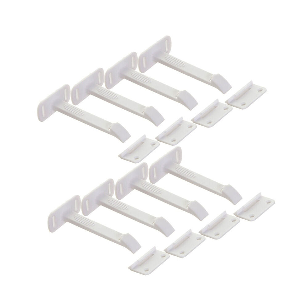 8pc Dreambaby Adhesive Safety Latches Long Child Cabinet/Drawer Lock
