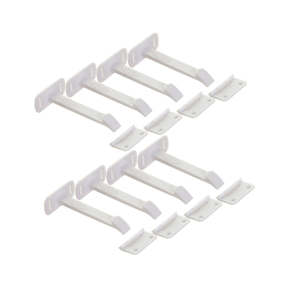 2x 8pc Dreambaby Adhesive Safety Latches Long Child Cabinet/Drawer Lock