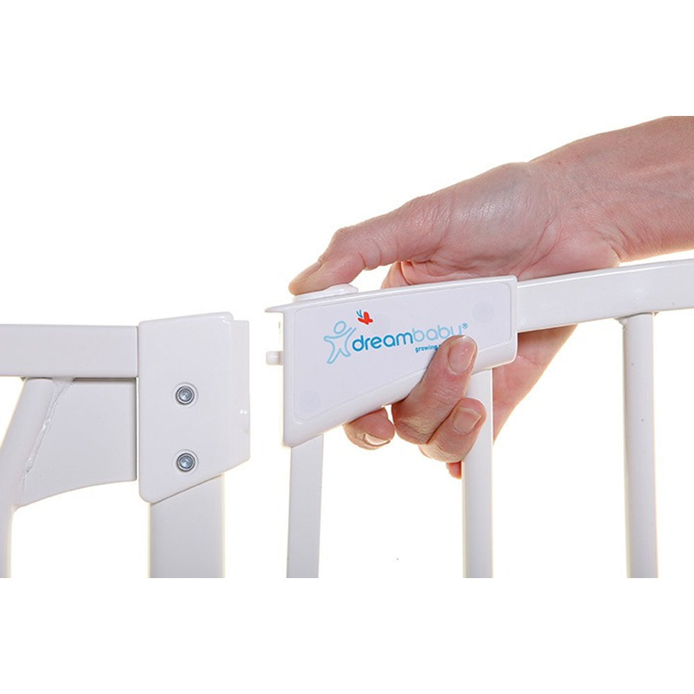 Dreambaby Chelsea Xtra-Wide Hallway Auto-Close Security Gate - White