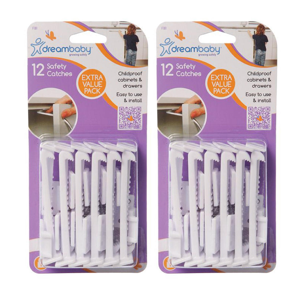 24pc Dreambaby Baby Safety Safety Catches White