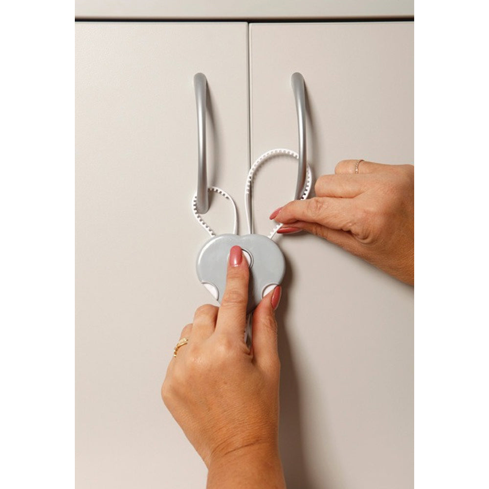2pc Dreambaby 20cm Safety Flexi-Locks For D-Shaped Cabinet/Cupboard Handle Assorted