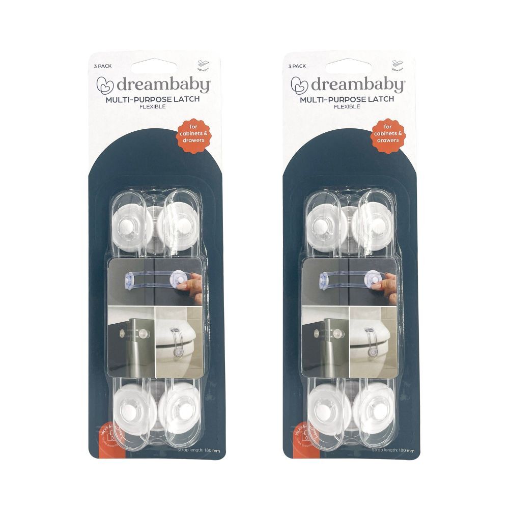 6pc Dreambaby Multi Purpose Baby Safety Door Latches