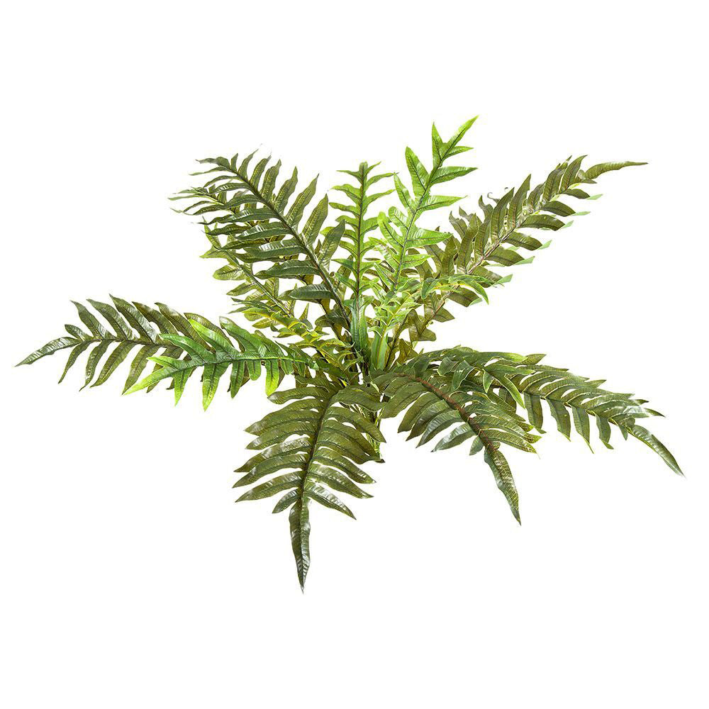 2PK Belle Fern Foot Real Touch Plastic/Artificial Plant 55cm - Green