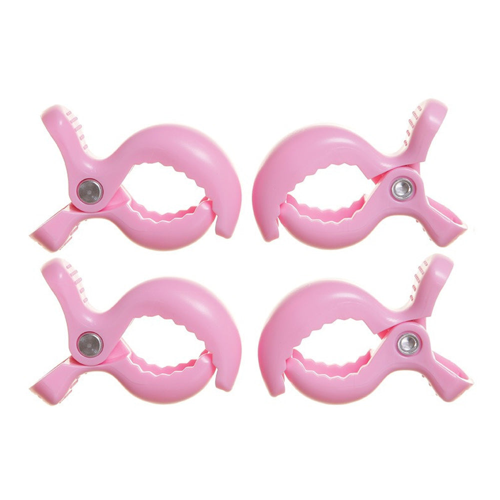 4pc Dreambaby Strollerbuddy Clips For Stroller/Pram - Pink