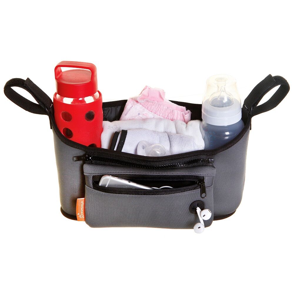 Dreambaby Strollerbuddy Ezy-Reach Organiser Stroller Bag - Slate Grey