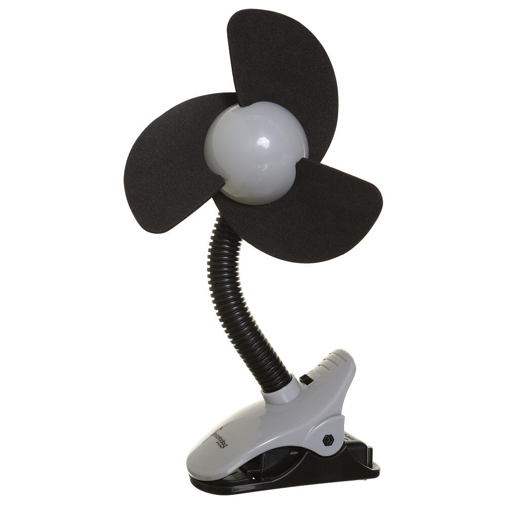 2PK Dreambaby Strollerbuddy Ezy-Fit Clip-On Fan - Black