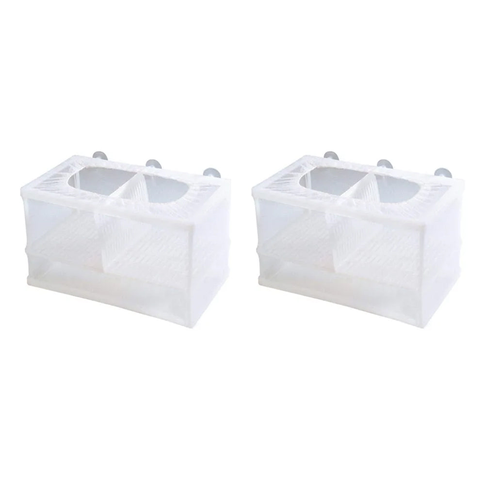 2PK Boyu Aquarium/Fish Tank Net Style Fish Breeder Double 15x25x15cm