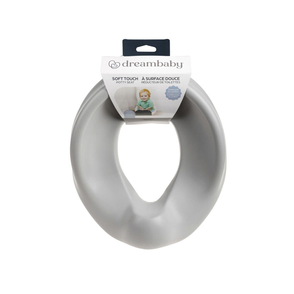 2PK Dreambaby Soft Potty Training Toilet Cushion Seat 26x32cm - Grey