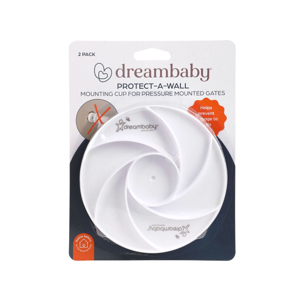 2pc Dreambaby Protect A Wall Protector Mounting Cup - White