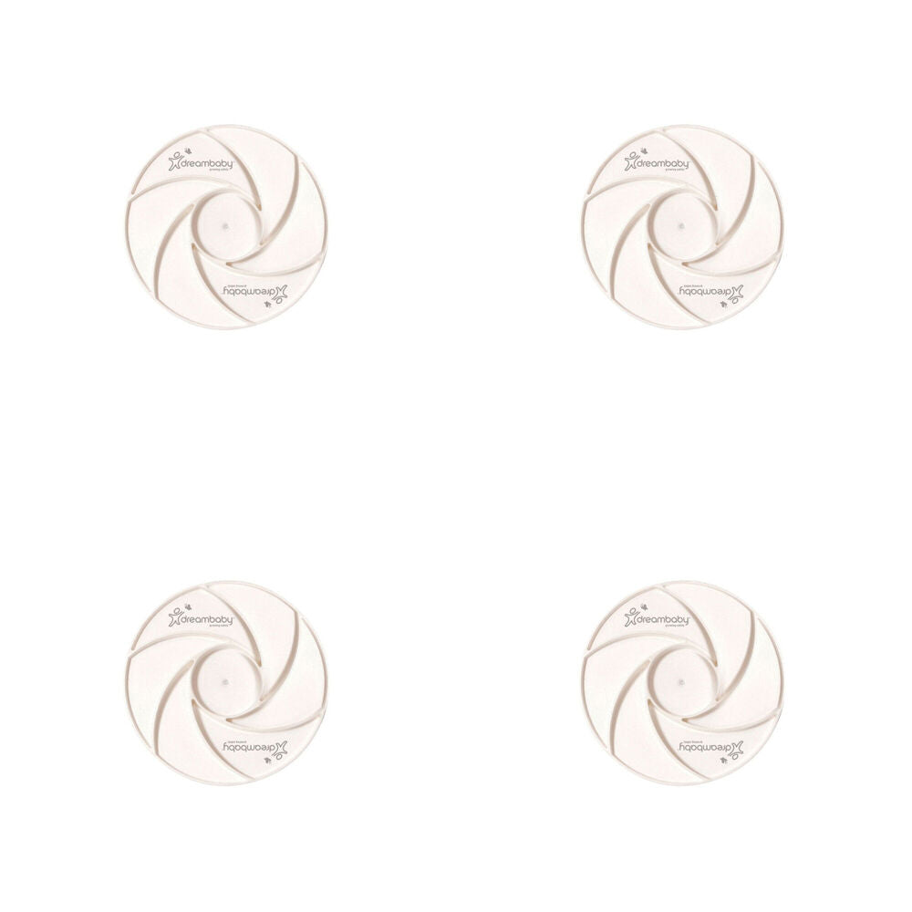 4x 2pc Dreambaby Protect A Wall Protector Mounting Cup - White