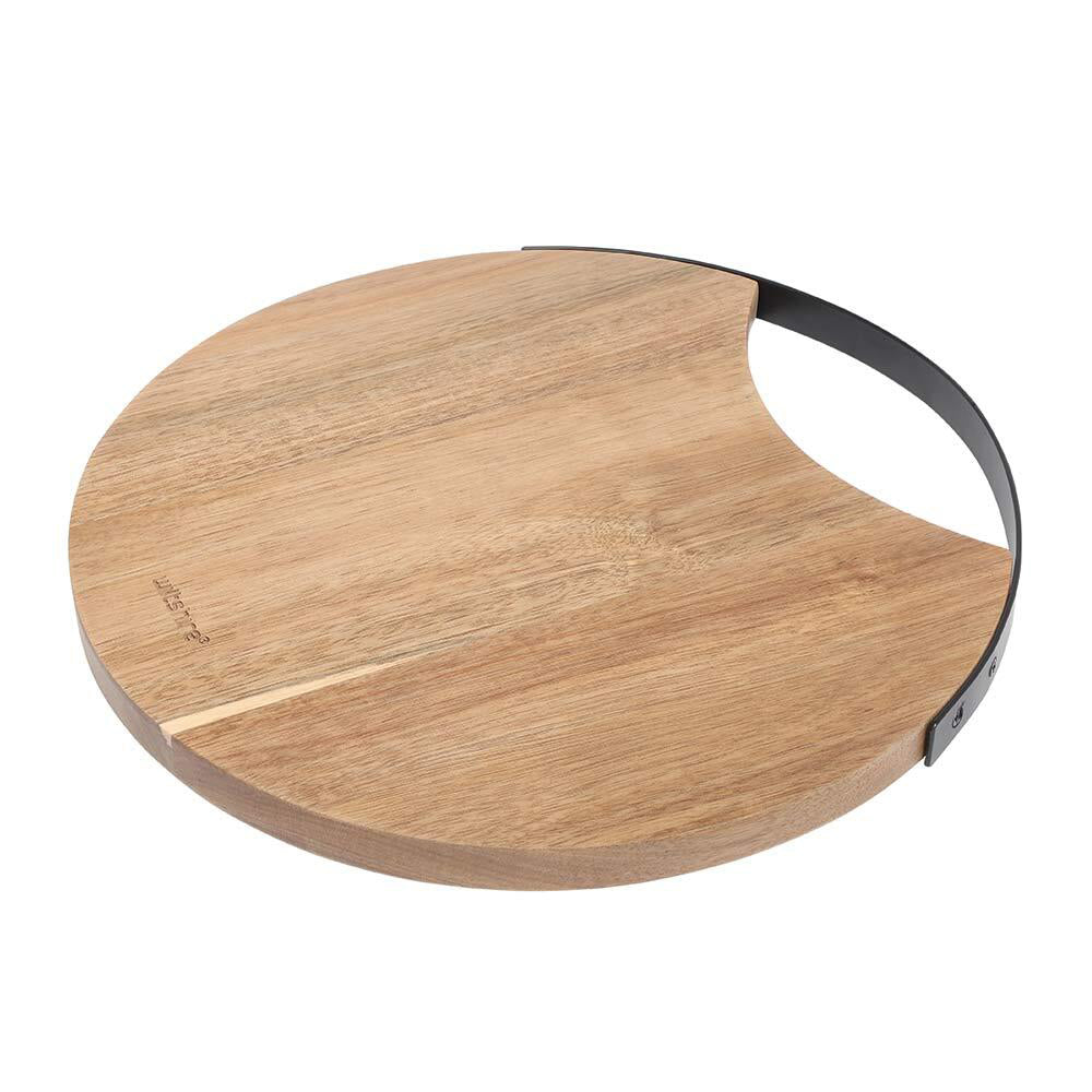 Wiltshire Artisan Round Acacia Wood Serving Entertainer Board 30x1.6cm