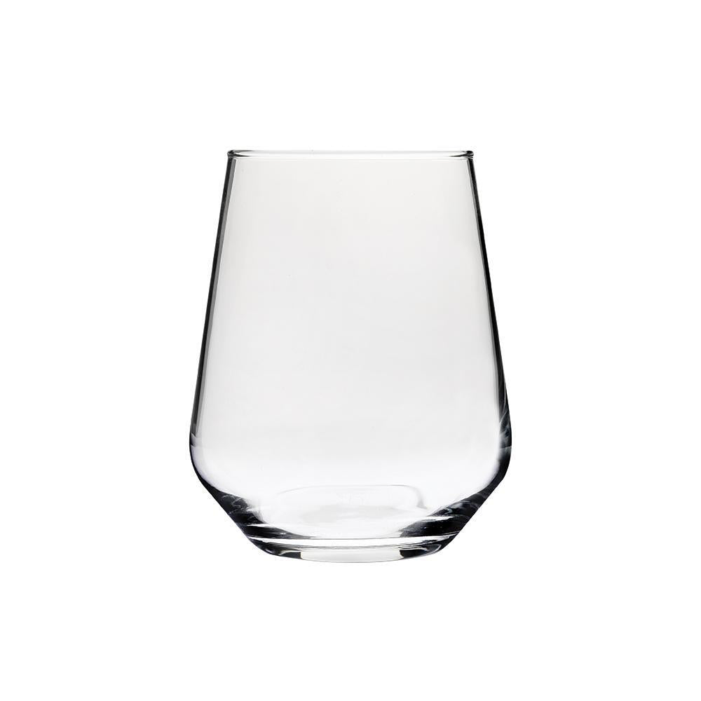 2 x 4pc Wiltshire Classico Stemless Wine Drinking Glasses Set 435ml