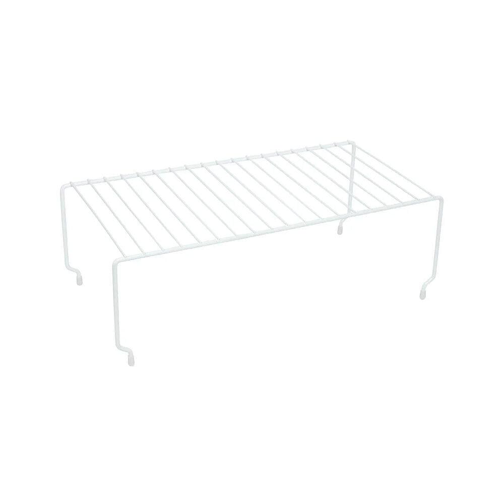 2PK Eterna Stackable Kitchen Steel Cupboard/Pantry Shelf White 40cm