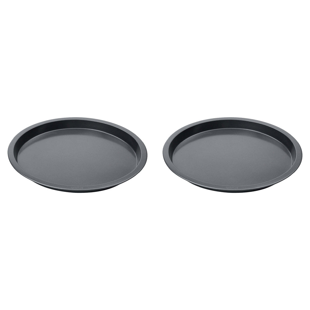 2PK Wiltshire Easybake Round Deep Thick Crust Pizza Pan 31cm
