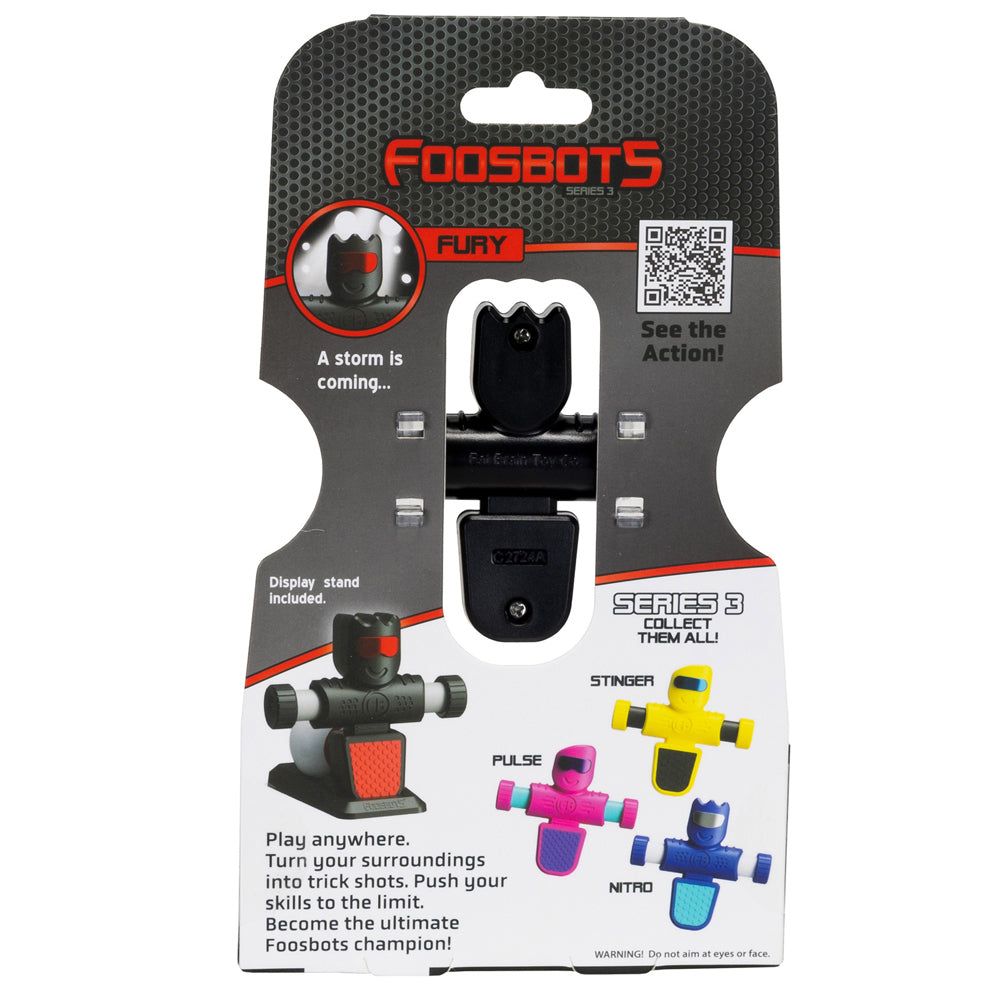 Foosbots Series 3Fury black Kids/Childrens Play Toy Set 6+