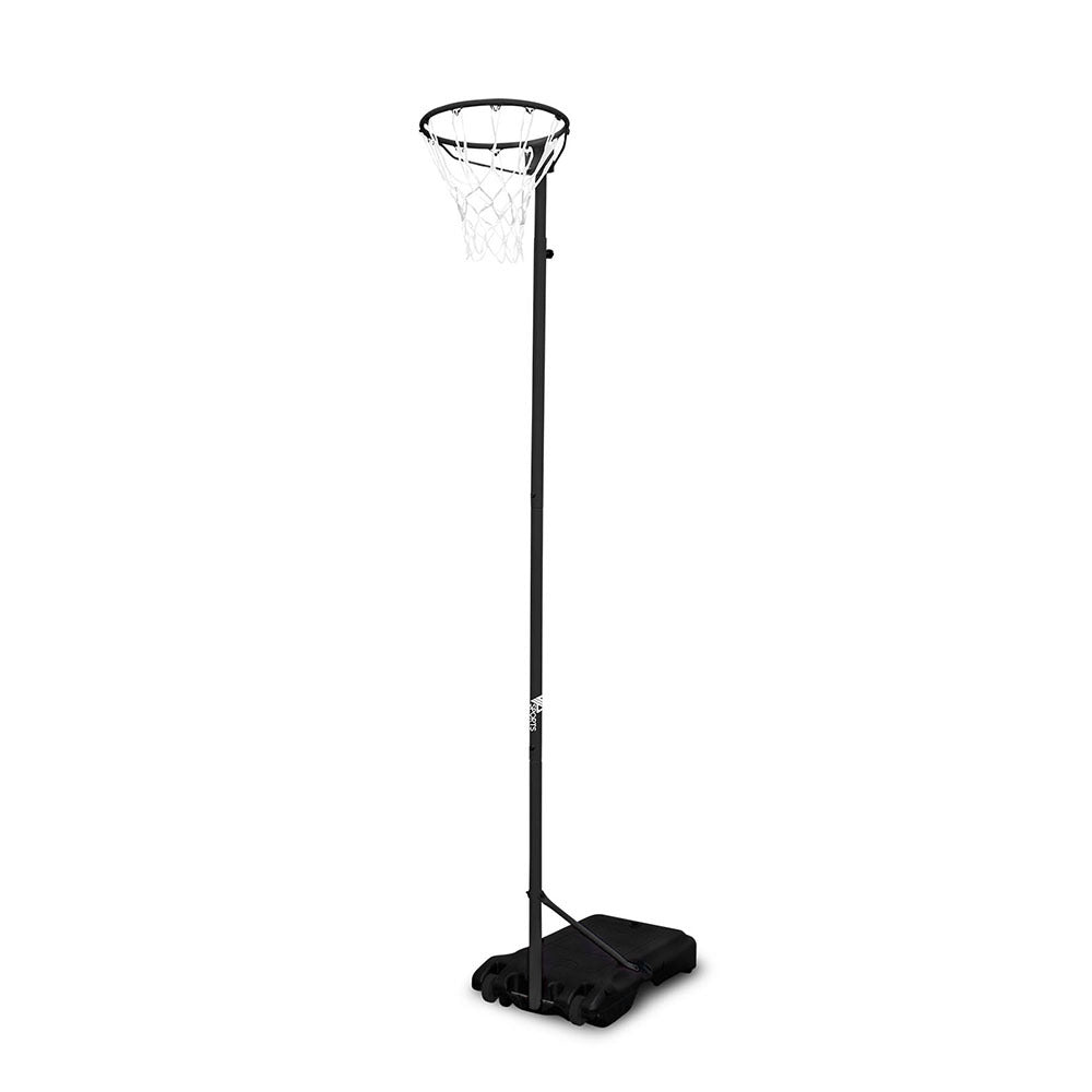 VIP Sports Portable Netball System 2.4m - 3.05m Height Outdoor Hoop Set