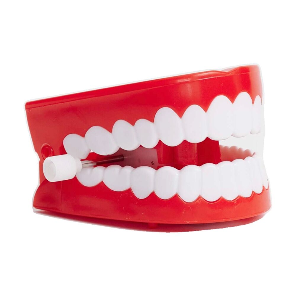 4PK Funnybone Chattering Teeth Wind Up Desk Fun Novelty Toy