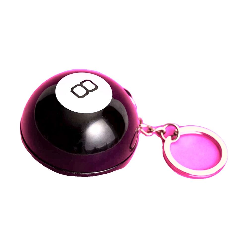 3PK Funnybone Mystic 8 Ball Keyring Fortune Teller Novelty Fun Toy