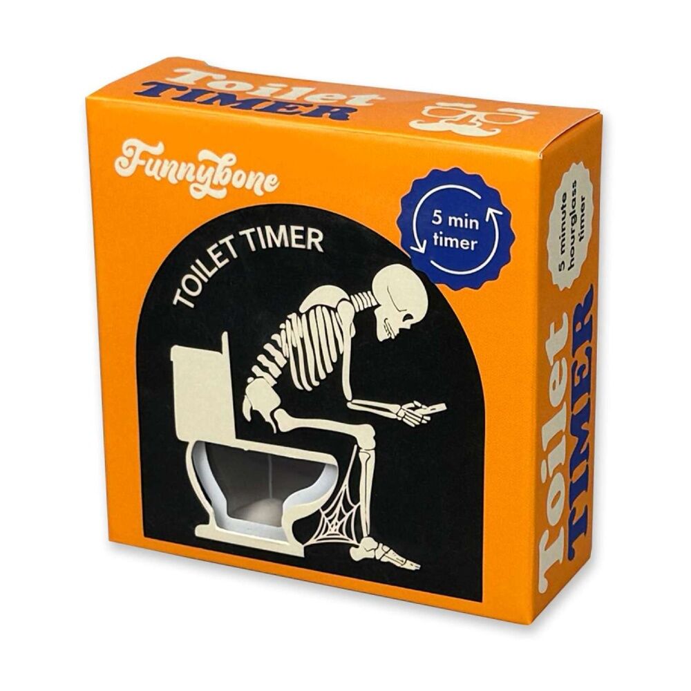 Funnybone Toilet Timer Bathroom Countdown Hourglass Fun Prank Gift