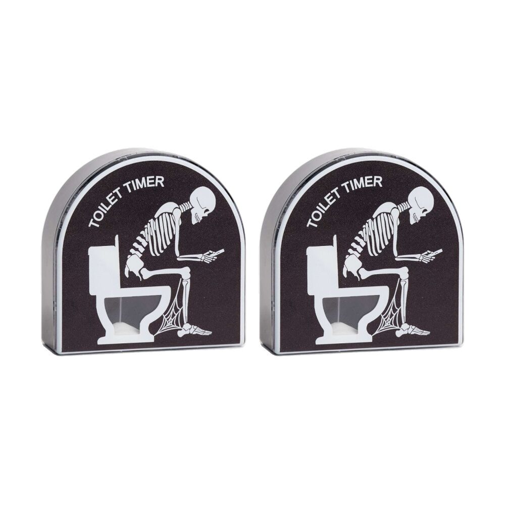 2PK Funnybone Toilet Timer Bathroom Countdown Hourglass Fun Prank Gift