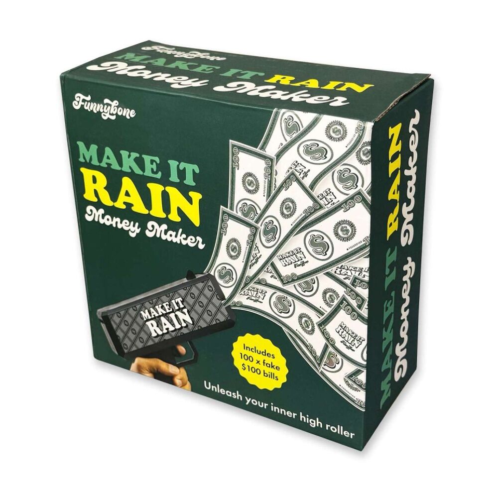 Funnybone Make It Rain Money Maker Cash Launcher Party Game Fun Toy